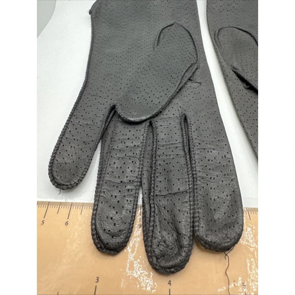 Vintage Gray Made In Italy‎ Gloves - M Unlined